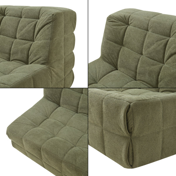 Fauteuil de sol Koskyvn avec repose-pieds 75 x 90 x 100 cm [en.casa]
