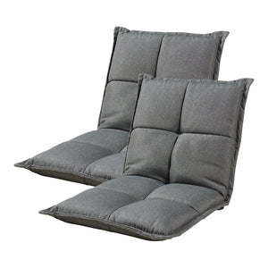 Fauteuil de sol Deinze par 2 réglable [en.casa] - premiumXL