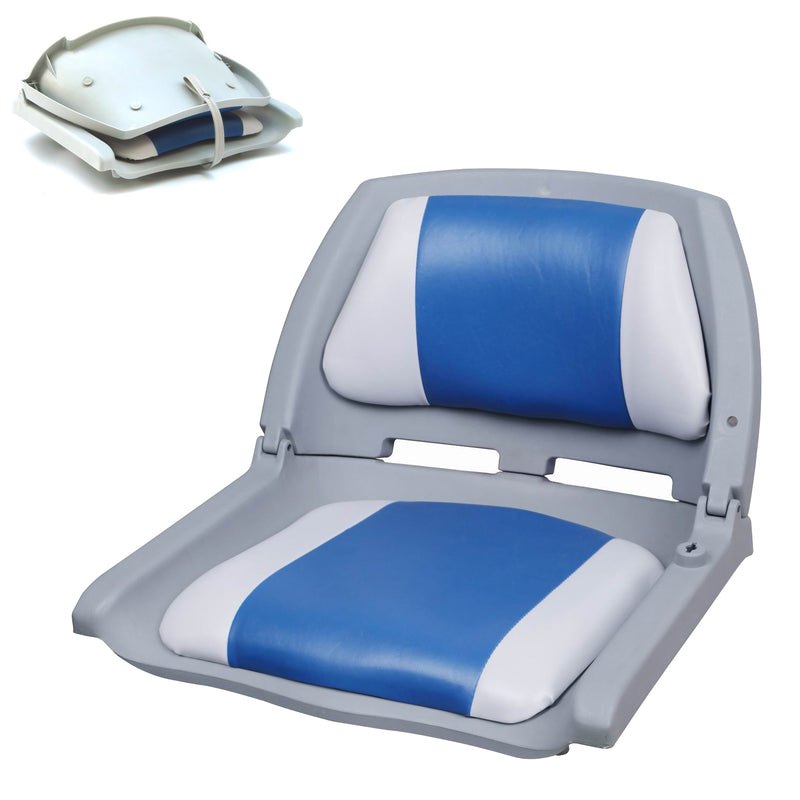 Croquis coté [pro.tec] Siège Pilot Bateau Chaise de Bateau Assise de Bateau Similicuir Pliant 521 x 457 x 408 mm Couleurs Différentes