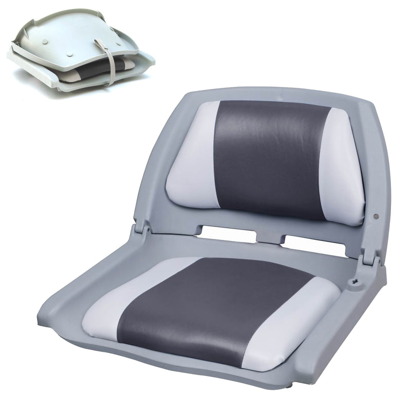 Croquis coté [pro.tec] Siège Pilot Bateau Chaise de Bateau Assise de Bateau Similicuir Pliant 521 x 457 x 408 mm Couleurs Différentes
