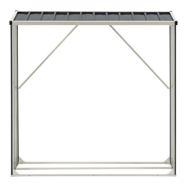 Abri-bûches couvert Kalmar anthracite casa.pro