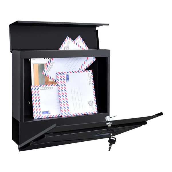 Boîte aux lettres Schönburg 37x37x11cm en acier en différentes couleurs [en.casa]