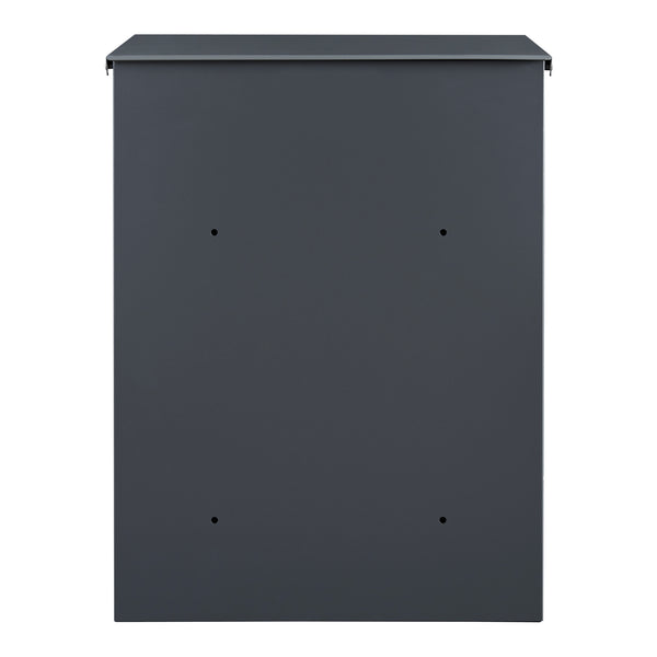Boîte aux lettres Sønderborg acier galvanisé 58 x 44 x 35 cm  anthracite [en.casa]