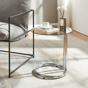 Table d'appoint Ylivieska verre trempé 46 x 45 cm [en.casa]
