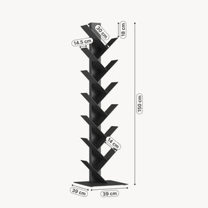 Bibliothèque Eksjö en forme d'arbre acier 150 x 39 x 39 cm [en.casa]