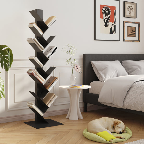 Bibliothèque Eksjö en forme d'arbre acier 150 x 39 x 39 cm [en.casa]
