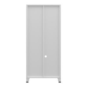 Bibliothèque haute Hammarland avec 2 tiroirs acier 180 x 80 x 40 cm [en.casa]