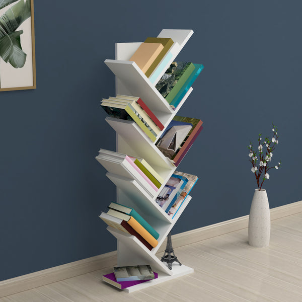 Bibliothèque Tranås 121x44x22cm en différentes couleurs [en.casa]