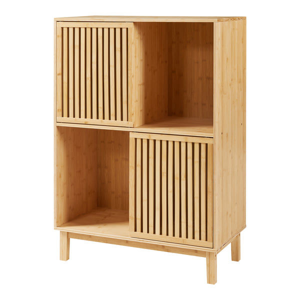Bibliothèque Ypäjä bambou naturel [en.casa]