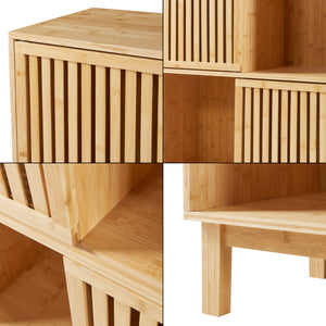 Bibliothèque Ypäjä bambou naturel [en.casa]