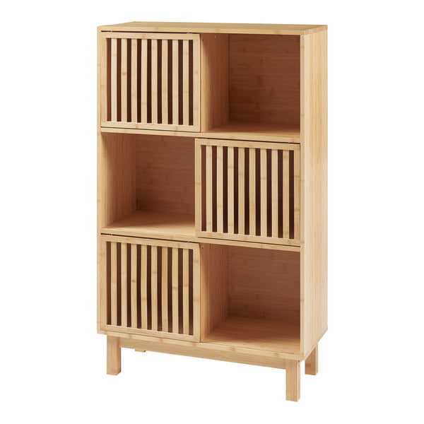 Bibliothèque Ypäjä bambou naturel [en.casa]