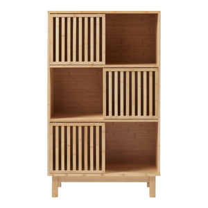 Bibliothèque Ypäjä bambou naturel [en.casa]