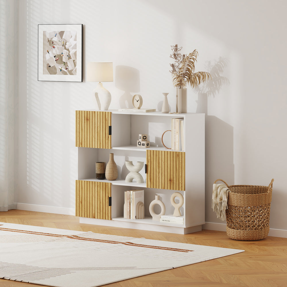 Bibliothèque Verhundar 102 x 120 x 30 cm [en.casa]