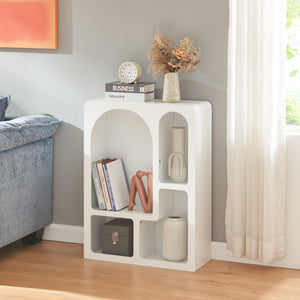 Standregal Vågå 80x60x24 cm Weiß [en.casa] - premiumXL