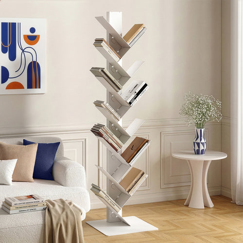 Bibliothèque Eksjö en forme d'arbre acier 150 x 39 x 39 cm [en.casa]
