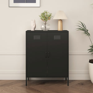 Armoire de bureau Pyhäranta Métal [en.casa]