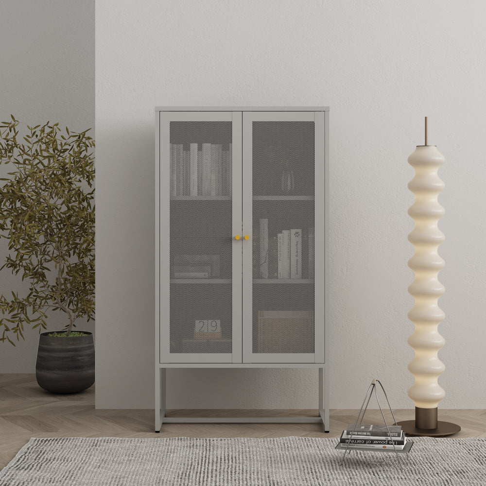 Armoire métallique Sund acier gris [en.casa]