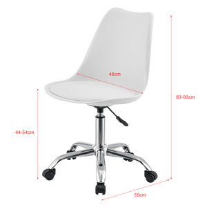 Chaise de bureau Atherton en similicuir en différentes couleurs en.casa