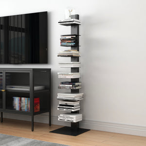 Bibliothèque Eksjö acier 150 x 39 x 39 cm [en.casa]