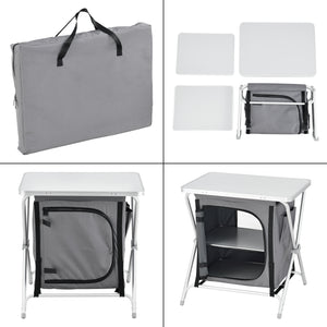 Armoire de camping Tullinge avec plan de travail différentes tailles en.casa