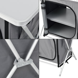 Armoire de camping Tullinge avec plan de travail différentes tailles en.casa