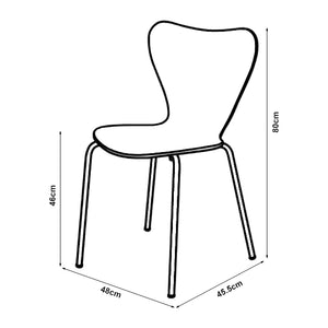 Lot de 4 chaises de salle à manger Essunga [en.casa]