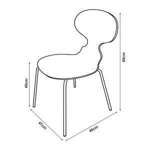 Chaise de salle à manger Kil lot de 4 [en.casa]