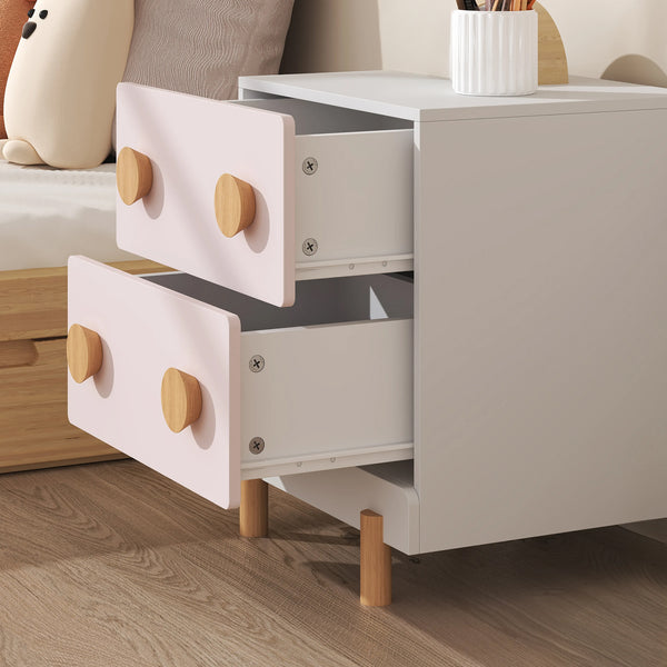 Table de chevet pour enfants Vaarentaa 47x40x35 cm [en.casa]