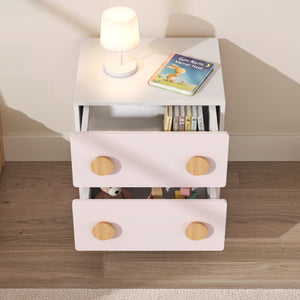 Table de chevet pour enfants Vaarentaa 47x40x35 cm [en.casa]