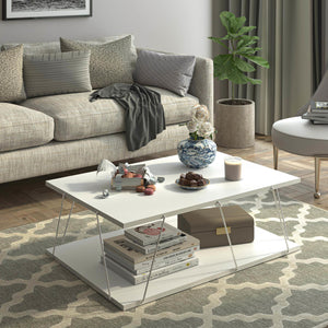 Table basse Saltdal 91x62x30cm en différentes couleurs [en.casa]