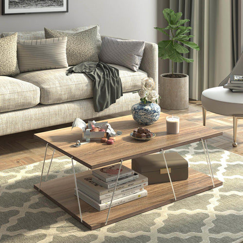 Table basse Saltdal 91 x 62 x 30 cm [en.casa]