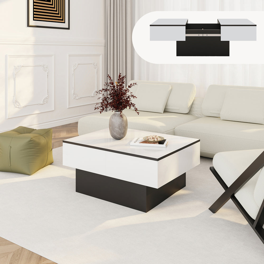 Table basse extensible Lens [en.casa]