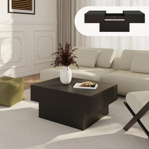 Table basse extensible Lens 80 x 60 x 36 cm [en.casa] 