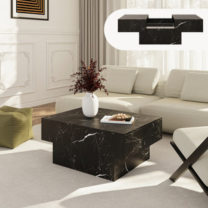 Table basse extensible Lens 80 x 60 x 36 cm [en.casa] 