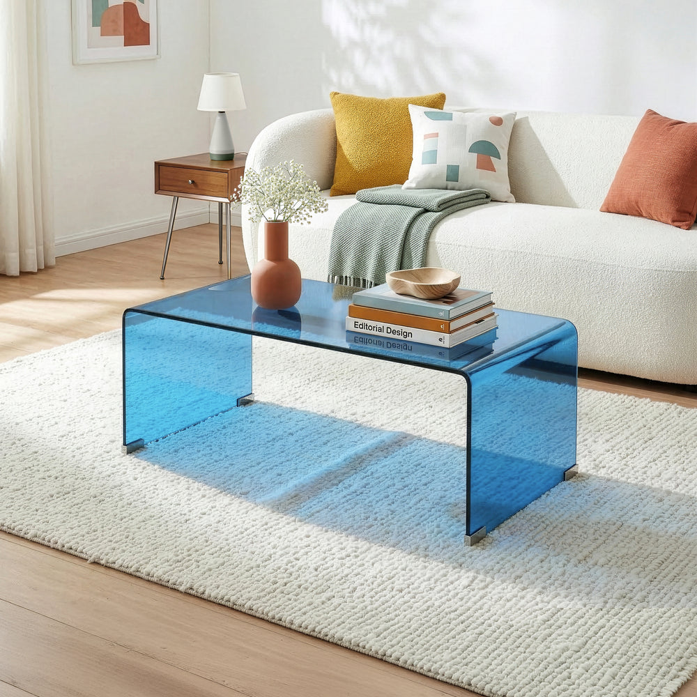 Table basse Väsas verre 90 x 45 x 35 cm [en.casa]