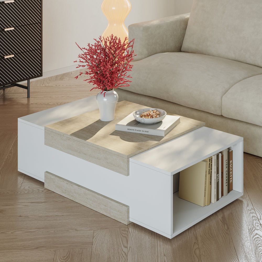 Table basse Eljak 110x57x31 cm [en.casa]