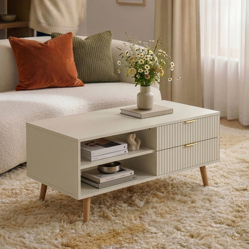 Table basse de salon Nand 100 x 50 x 45 cm [en.casa]