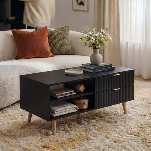 Table basse de salon Nand 100 x 50 x 45 cm [en.casa]