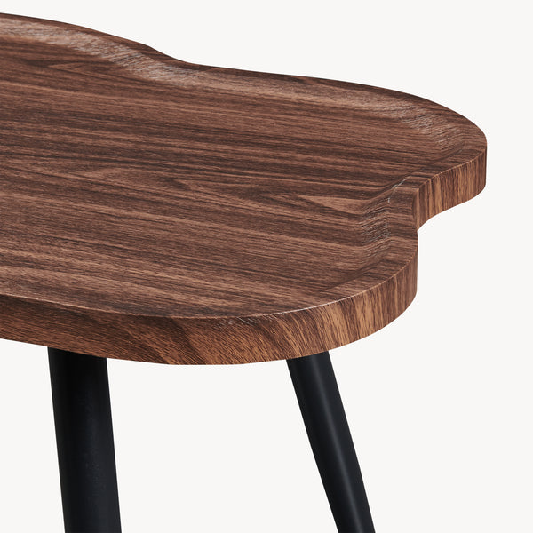 Table basse de salon Trestaneng 100 x 60 x 47 cm effet noyer [en.casa]