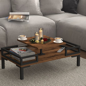 Table basse Hultsfred 90x50x34,5cm en différentes couleurs [en.casa] - premiumXL
