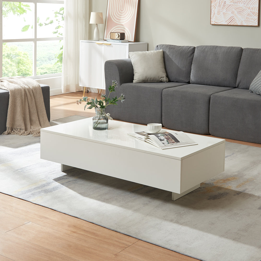Table Basse Braunschweig 115 x 55 x 31 cm Plusieurs Couleurs [en.casa]