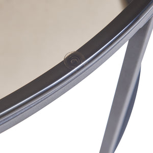 Set de 2 tables basses Kokkola rondes gigognes en verre [en.casa]