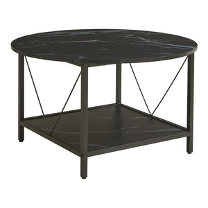 Table basse Filem Ø80x46 cm [en.casa] 