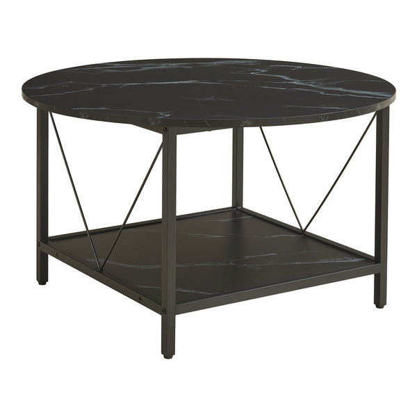 Table basse Filem Ø80x46 cm [en.casa] 
