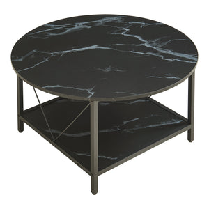 Table basse Filem Ø80x46 cm [en.casa] 