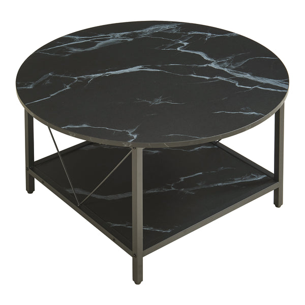 Table basse Filem Ø80x46 cm [en.casa] 