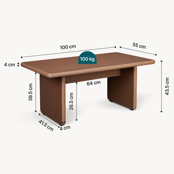Table basse Gäljami 100 x 55 x 44 cm [en.casa]