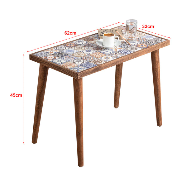 Table basse rectangulaire Gotland 45 x 62 x 32 cm [en.casa]