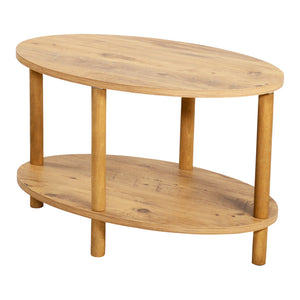 Table basse ovale Højreby 43 x 70 x 44 cm [en.casa]
