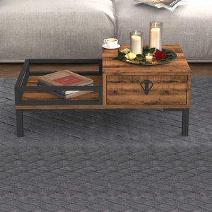 Table basse Karlstad 90x50x36 cm [en.casa]
